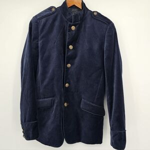 H&M Navy blue Velour Military Blazer suit coat Mens Size  38R